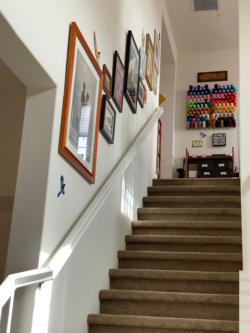 Picture of stairs leading to studio